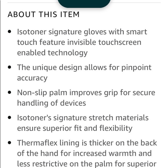 Lot of 2 Ivory ISOTONER Gloves with Smart Touch - Picture 6 of 13